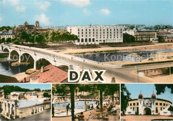 Dax Landes Vue Generale et l'Adour Fontaine d_eau
