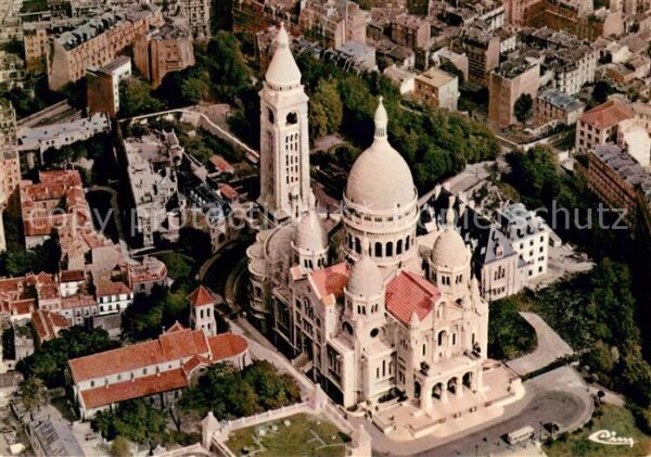 Paris 75 Le Sacre Coeur vue aérienne