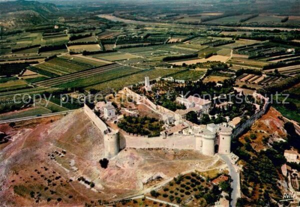 Villeneuve-les-Avignon Fort Saint André Mont Andaon vue aérien