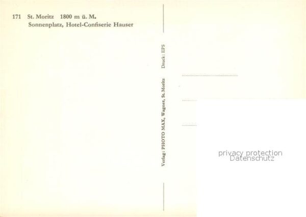 St Moritz GR Sonnenplatz Hotel Confiserie Hauser Inn – Bild 2