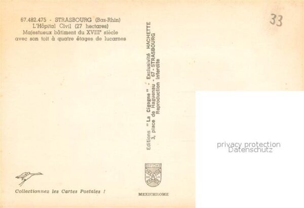 Strasbourg Alsace Hôpital Bâtiment du XVIIIe siècle – Bild 2