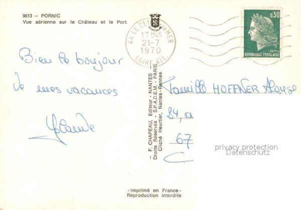 Pornic Vue aérienne sur le Chateau et le port – Bild 2
