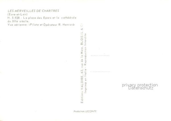 Chartres 28 Place des Epars Cathedrale du XIIe sièc – Bild 2