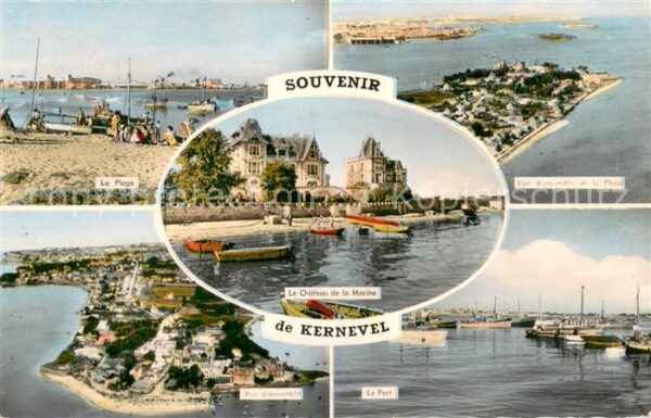 Kernevel Lorient La Plage Le Chateau de la Marine Vue d’