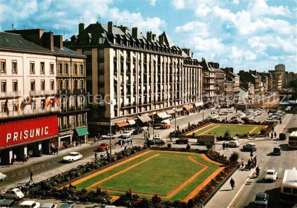 Rennes 35 Le Quai Lamartine et les Jardins