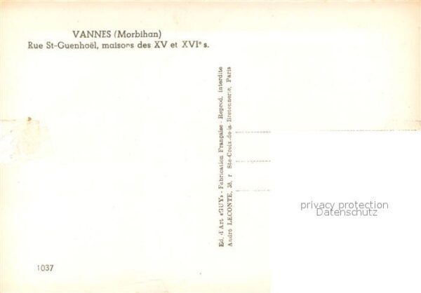 Vannes 56 Rue St Guenhoel Maisons des XV et XVI – Bild 2