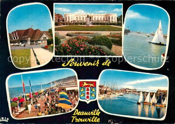 Deauville-sur-Mer La Gare Le Casino de Deauville Le Port