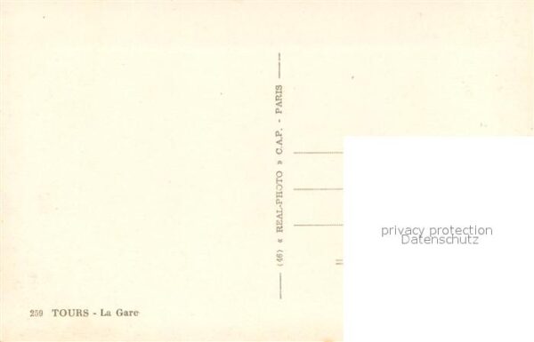 Tours Indre-et-Loire La gare Bahnhof – Bild 2