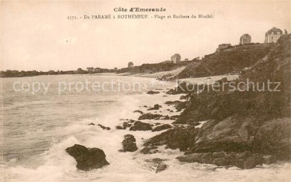 Parame St-Malo Panorama Côte d_Emeraude de Paramé a Ro