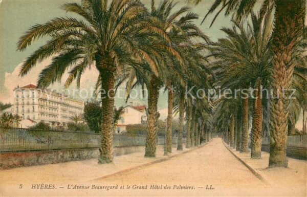 Hyeres 83 Avenue Beauregard et le Grand Hôtel des