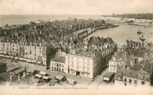 Dieppe 76 Vue Generale prise de l'Eglise Saint Ja