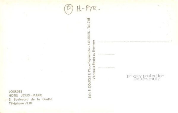 Lourdes Hautes Pyrenees Hôtel Jesus Marie – Bild 2