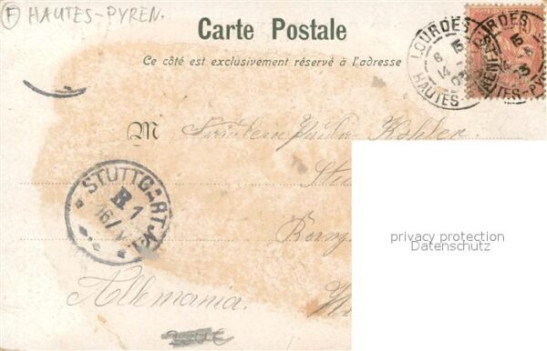 Lourdes Hautes Pyrenees La Grotte Miraculeuse – Bild 2
