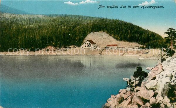 Weisser See Elsass Lac Blanc in den Hochvogesen
