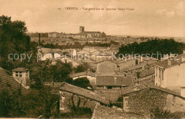 Verdun Meuse Vue Generale du Quartier Saint Victor
