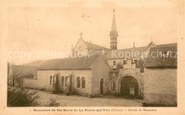 La Pierre-qui-Vire Entrée du Monastère de Sainte Marie