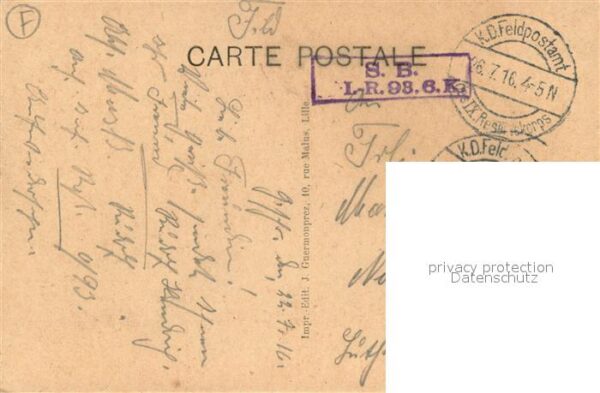 Lille Nord La Deûle Bateaux Litho – Bild 2