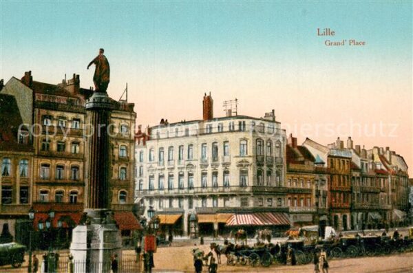 Lille Nord Grand_ Place Monument