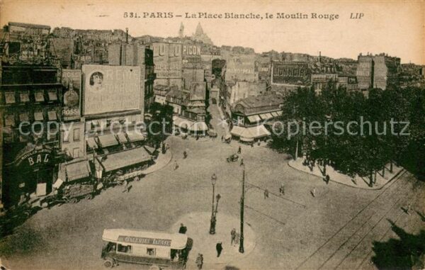 Paris 75 Place Blanche et Moulin Rouge