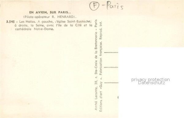 Paris 75 en avion sur la ville – Bild 2