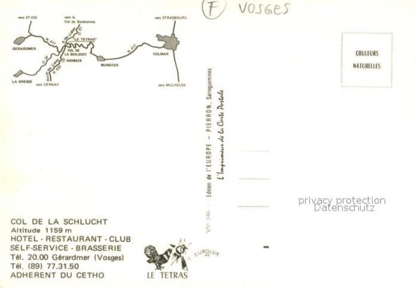 Col de la Schlucht Le Tetras Hotel Restaurant en hiver – Bild 2