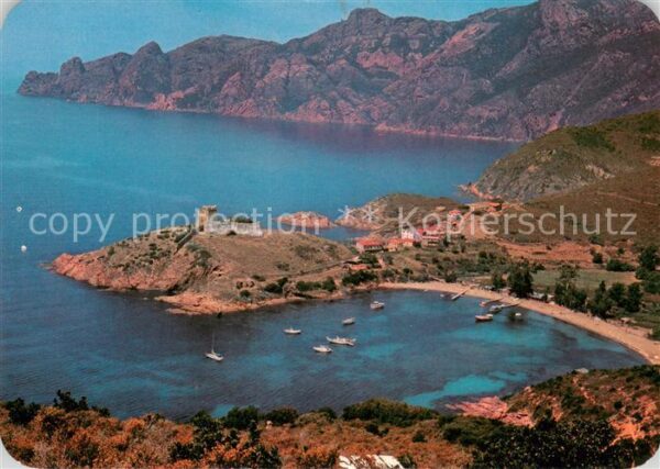 Girolata Panorama de l'ile vue aérienne