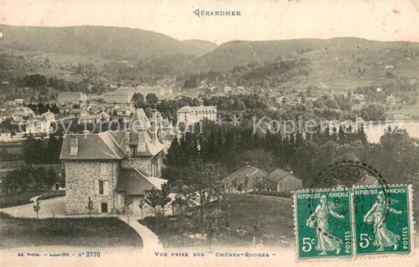 Gerardmer Vosges Vue prise des Chênes Rouges