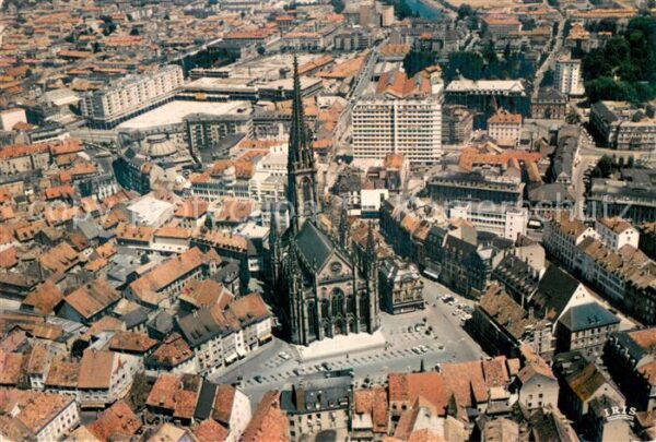Mulhouse Muehlhausen Eglise Saint Etienne vue aérienne