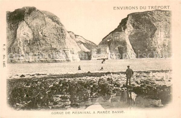 Le Treport 76 Gorge de Mesnival a Maree Basse