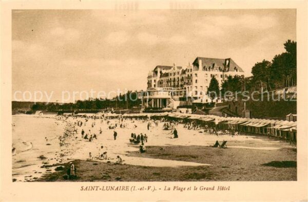 Saint-Lunaire La Plage et le Grand Hotel