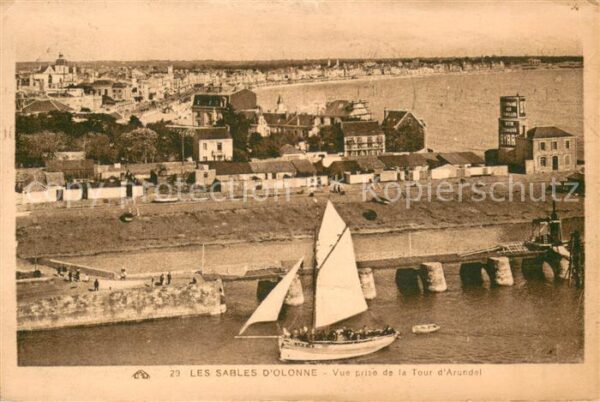 Les Sables-d Olonne Vue prise de la tour d_Arundel