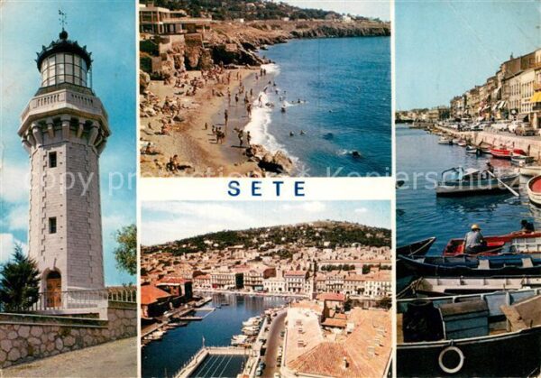 Sete Cette Le phare La corniche Les quais Vue gene