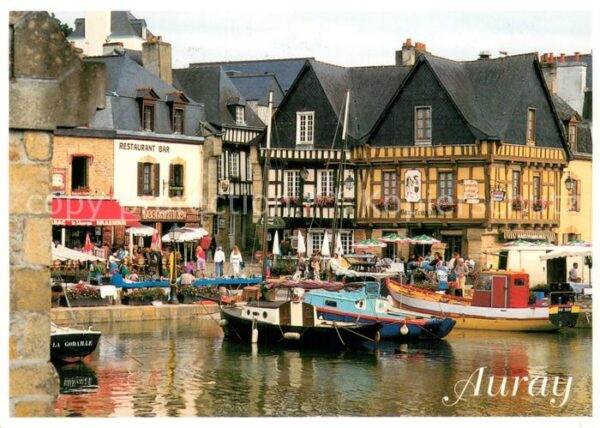 Auray 56 Le port et les vieilles maisons de Sain
