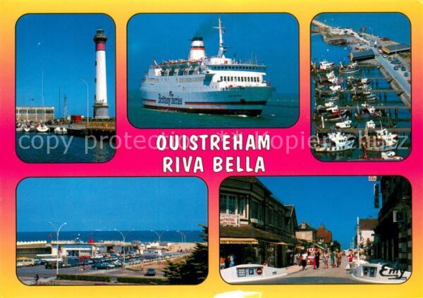 Ouistreham Chenal Phare Car Ferry de la Brittany-F