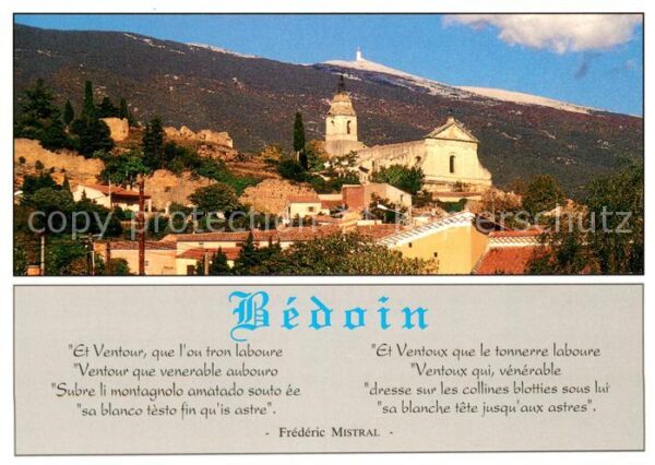 Bedoin Village au pied du Mont Ventoux en Prov