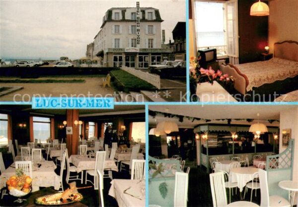 Luc-sur-Mer 14 Hôtel Beau Rivage Restaurant Chambre