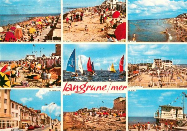 Langrune-sur-Mer Plage a l_Heure du bain Place du 6 Juin
