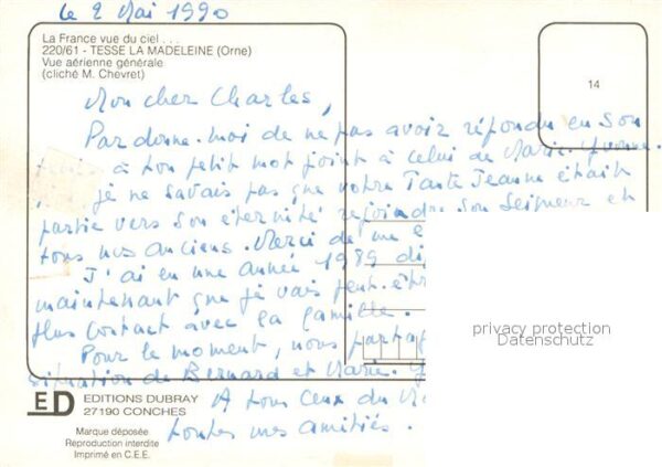 Tesse la Madeleine Vue aérienne Generale – Bild 2