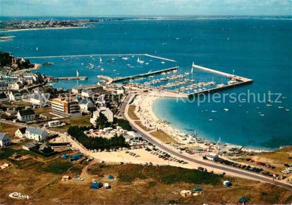 Quiberon Morbihan Port Haliguen vue aérienne