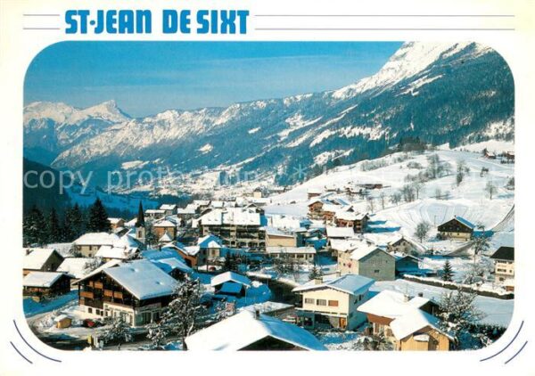 Saint-Jean-de-Sixt Vue Generale de la station en hiver Alp