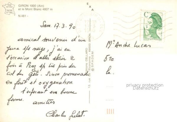 Giron et le Mont Blanc vue aérienne – Bild 2