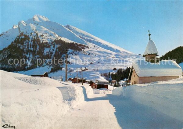 La Clusaz Chapelle de Gotty Piste de l'Etale et l