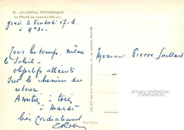 Auvergne Region Le Plomb du Cantal Montagne – Bild 2