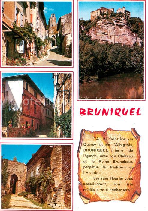 Bruniquel Vieilles maisons typiques du Moyen-Age