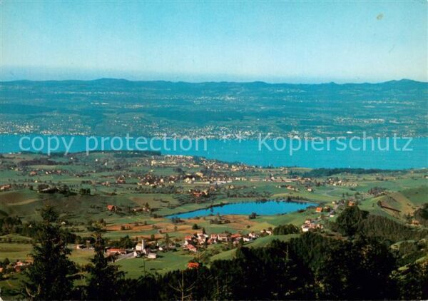 Gottschalkenberg ZG Blick auf Hüttner Seeli u. Zürichsee