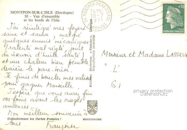 Montpon sur l Isle Vue d’ensemble aerienne et les bords de – Bild 2