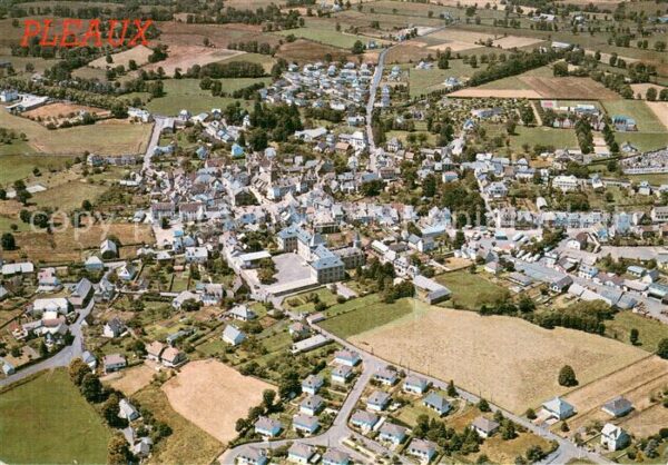 Pleaux Vue generale aerienne