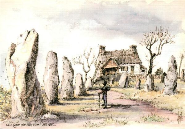 Carnac 56 Aquarelle originale