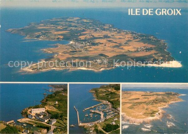 Ile de Groix Vue generale aerienne de l’ile Port Lay