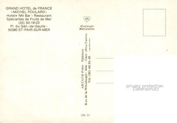 Saint-Pair-sur-Mer Grand Hotel de France Michel Poulard Ho – Bild 2